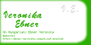 veronika ebner business card